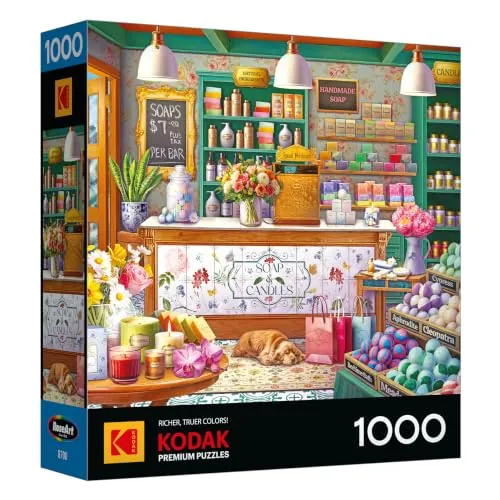 RoseArt Kodak Premium Soap & Candle Shop 1000-Pc Jigsaw Puzzle