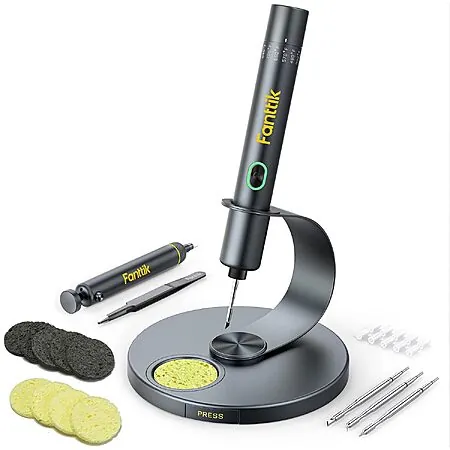 Fanttik T1 Max Cordless Soldering Iron Kit w/ Stand & 4 Tips