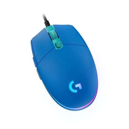 Logitech G203 LIGHTSYNC Wired Gaming Mouse w/ 8000 DPI Optical Sensor & 6 Programmable Buttons