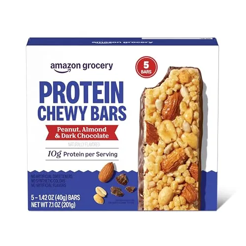 Amazon Grocery Protein Chewy Bars 5-Count