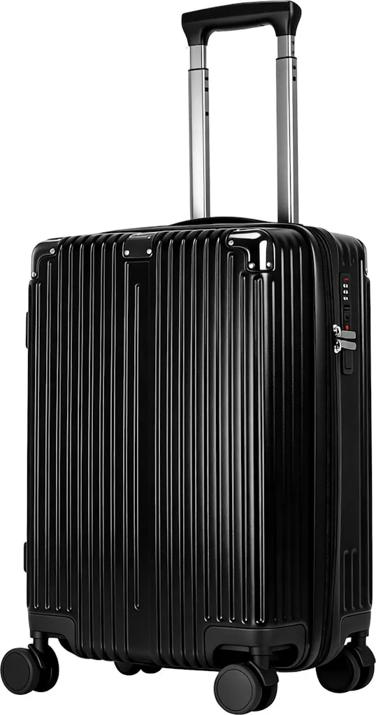 20" Hard Shell Carry-On Luggage w/ Spinner Wheels & USB Port