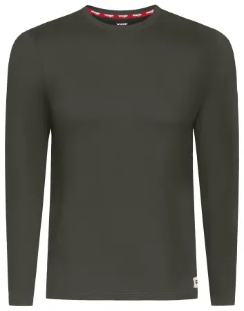 Wrangler Men's Brushed Performance Thermal Long Sleeve Base Layer Shirt