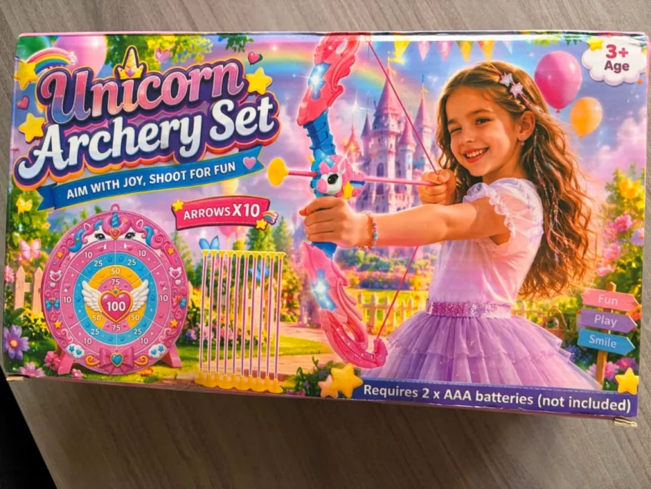 Unicorn Bow & Arrow Toy Set