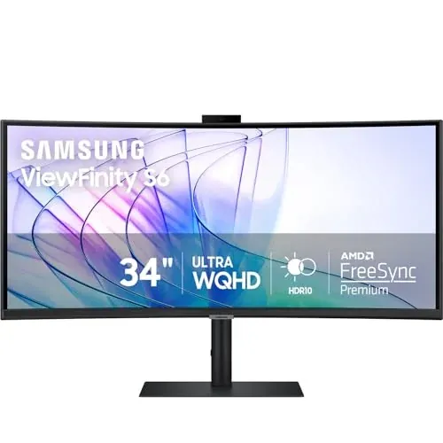 Samsung 34" ViewFinity S65VC Series Ultra-WQHD Curved Computer Monitor