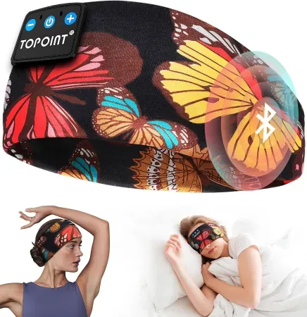 TOPOINT Bluetooth 5.4 Sleep Headphones Headband