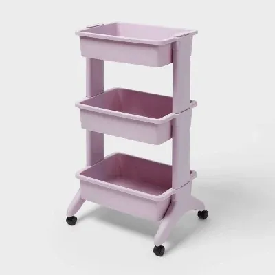 3-Tier Brightroom Portable Rolling Storage Utility Cart