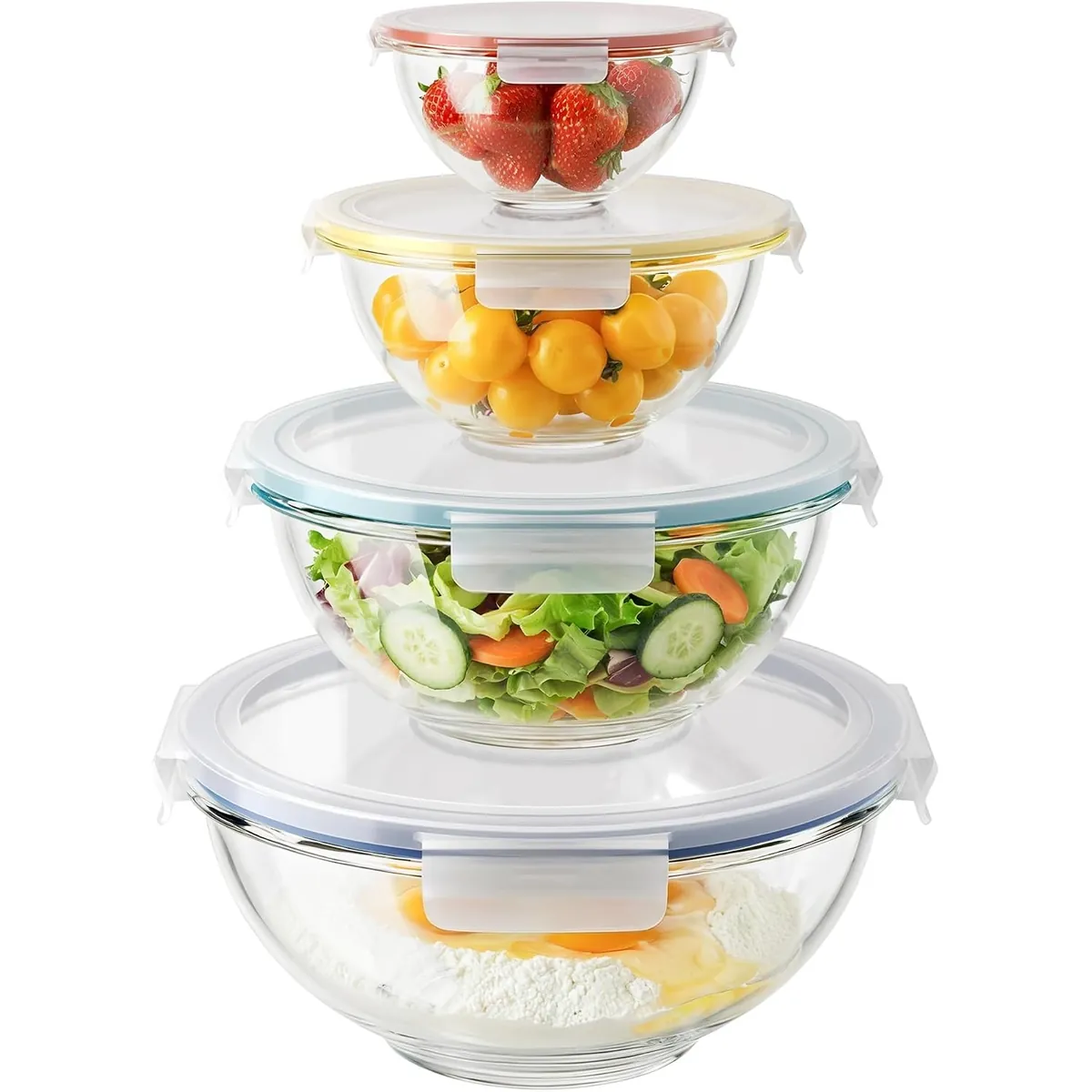Genicook Nesting Glass Mixing Bowl Set