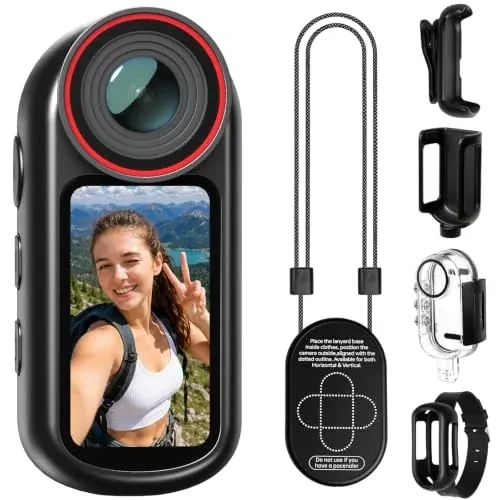 4K Mini Body Camera 1.5" Screen with EIS Action Camera