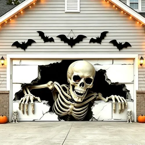 7x16 FT Halloween Garage Door Cover Banner