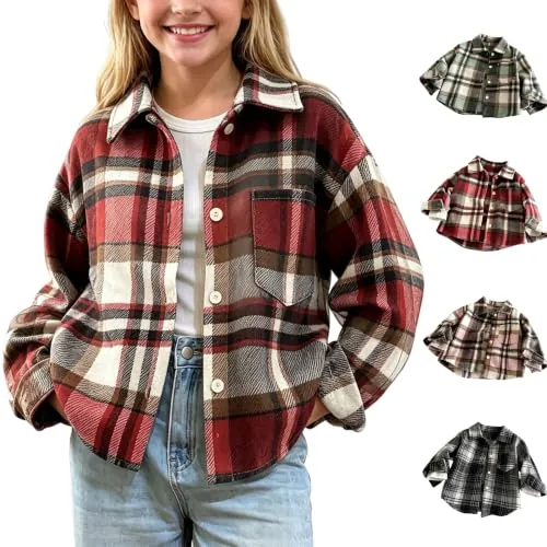Plaid Collared Shirts 1-12 Years