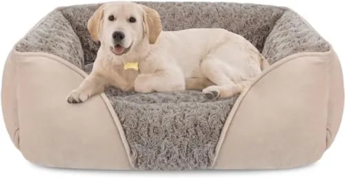 INVENHO Large Rectangle Washable Orthopedic Dog Bed