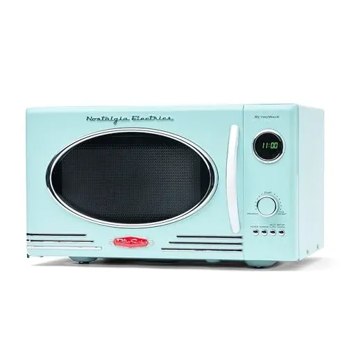 Nostalgia Retro Countertop Microwave Oven 0.9 cu ft