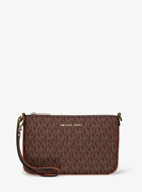 Michael Kors Jet Set Small Signature Logo Convertible Wristlet