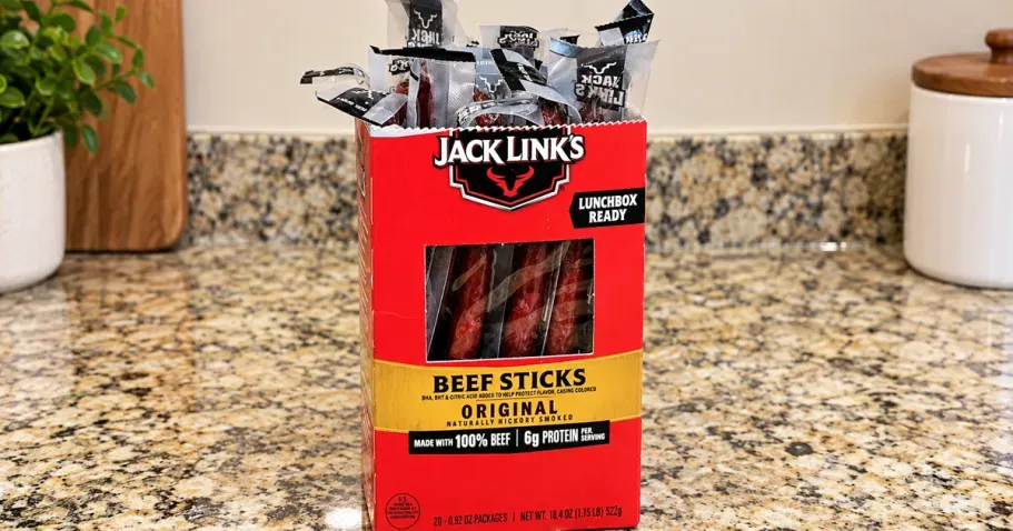 Jack Link’s Original Hickory Smoked Beef Jerky Sticks 20-Pack