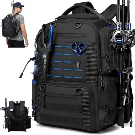50L oinitiry Fishing Backpack with Rod Holders
