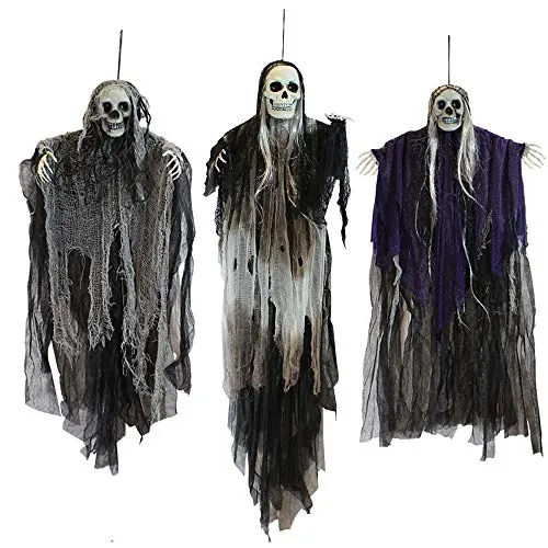 Hanging Halloween Skeleton Ghosts 3-Pack
