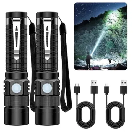 Hoxida 1500 Lumen Rechargeable Pocket EDC Tactical Flashlight