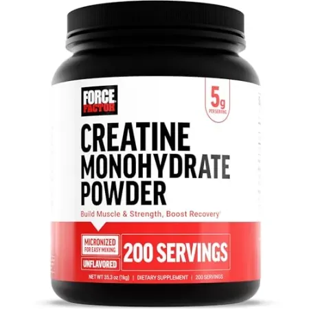 200-Servings FORCE FACTOR Creatine Monohydrate Powder