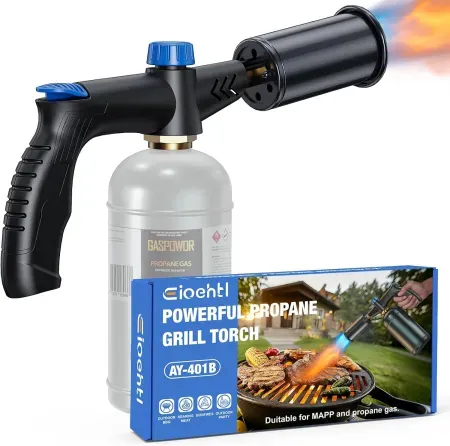 Eioehtl One-Touch Propane Torch w/ Safety Lock