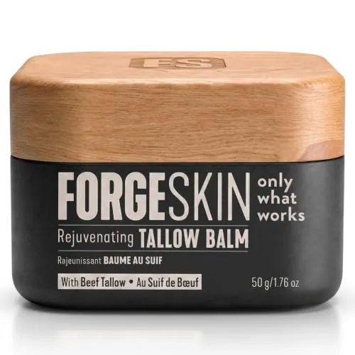Forge Skin Beef Tallow Balm Skin Moisturizer for Men, Anti Aging Wrinkle Defense