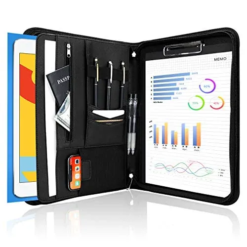 ProCase Zipper Portfolio Padfolio