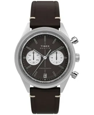 Timex Men's Chronograph Leather Watch