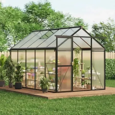 IDEALHOUSE 6' x 10' Greenhouse w/ Sliding Lockable Door