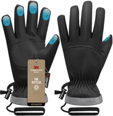 Odtmger Waterproof Winter Ski Gloves