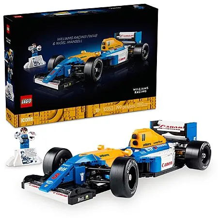 799-Pc LEGO Icons Williams Racing FW14B & Nigel Mansell F1 Kit (10353)