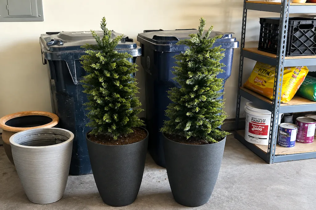 Mavis’s Diary 2ft Artificial Cedar Topiary Trees Set of 2