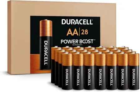 28-Count Duracell Power Boost Coppertop AA Batteries