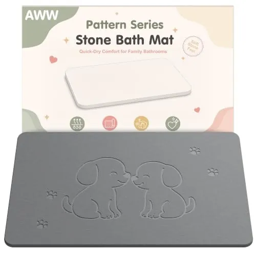 AWW Diatomaceous Earth Stone Bath Mat