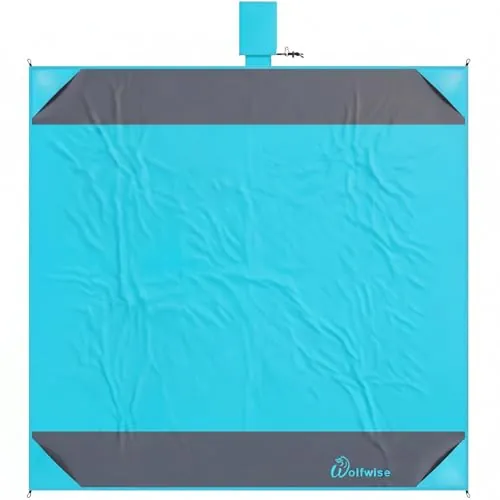 Wolfwise 78" × 81" XXL Waterproof & Sandproof Beach Blanket