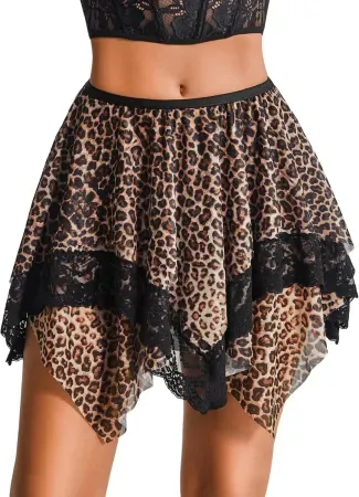 Avidlove Leopard Women's Mini Skirt
