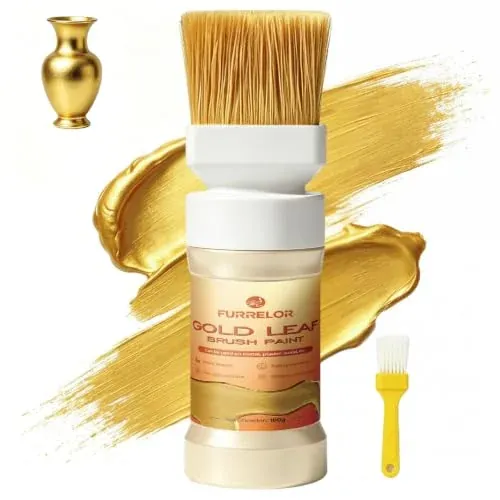 Gold Acrylic Metallic Liquid Gold Leaf Paint for Wood & Craft