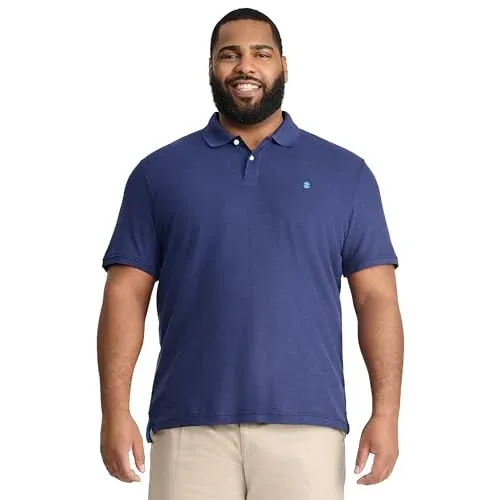 IZOD Men's Big-and-Tall Advantage Performance Polo Shirt, Peacoat, XX-Large