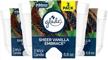 3-count Glade 3-Wick Fragrance Air Freshener Candle (6.8oz)