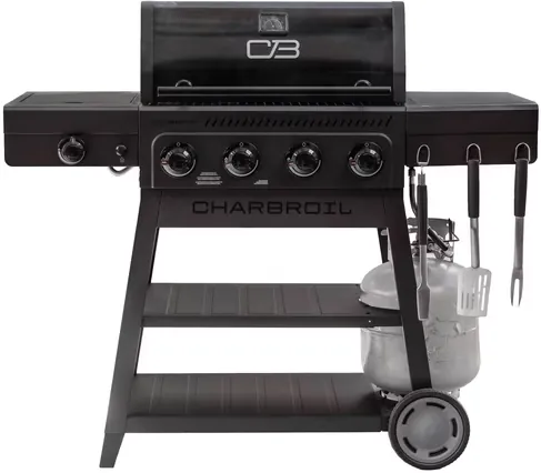 Charbroil Performance Series FlavorMax 4 Burner Gas Grill with Side Burner