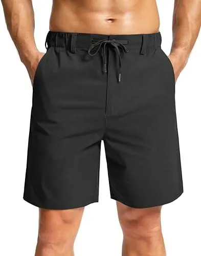 Soothfeel Men's 7" Lightweight Casual Golf Shorts