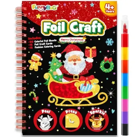 FUNNYB&G Kids' Christmas Foil Art Craft Kit