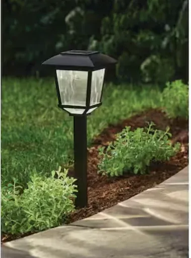 10 Pack Hampton Bay Terrace Park 10 Lumen Black LED Weather Resistant Outdoor Solar Path Lights