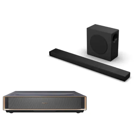 Hisense PT1 4K UHD HDR Triple Laser Projector + 3.1.2Ch Dolby Atmos Soundbar