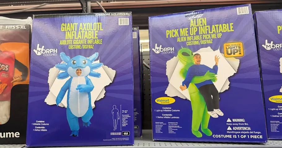 Walmart Has New Inflatable Halloween Costumes | Axolotl, Alien & More!