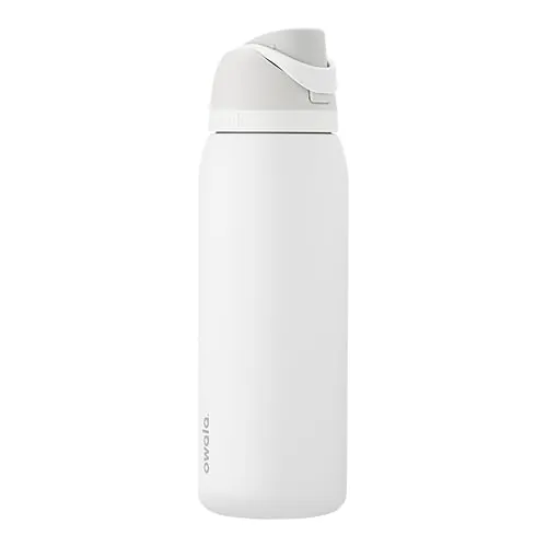 Owala FreeSip Stainless Steel Water Bottle 40oz in Shy Marshmallow