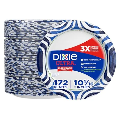 3 x 172-Count Dixie Ultra Large Paper Plates