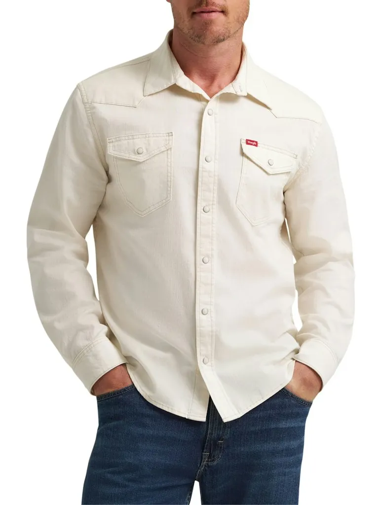 Wrangler Men's Slim Fit Denim Shirt (XXL & 3XL only)