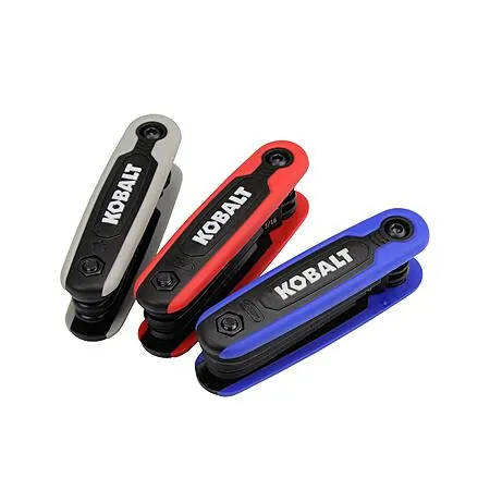 25-Key Kobalt SAE / Metric Combination Folding Hex Key Set