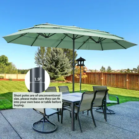 Ainfox 15' 3-Tier Patio Umbrella