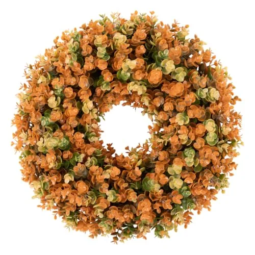20" U'Artlines Faux Autumn Eucalyptus Fall Wreath