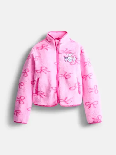 Sanrio Girls Hello Kitty Fleece Zip-Up Jacket Size 4-16